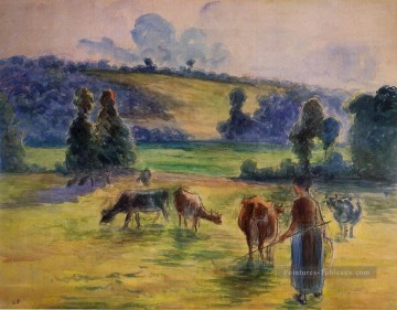  vache Tableaux - étude pour vacher à eragny 1884 Camille Pissarro
